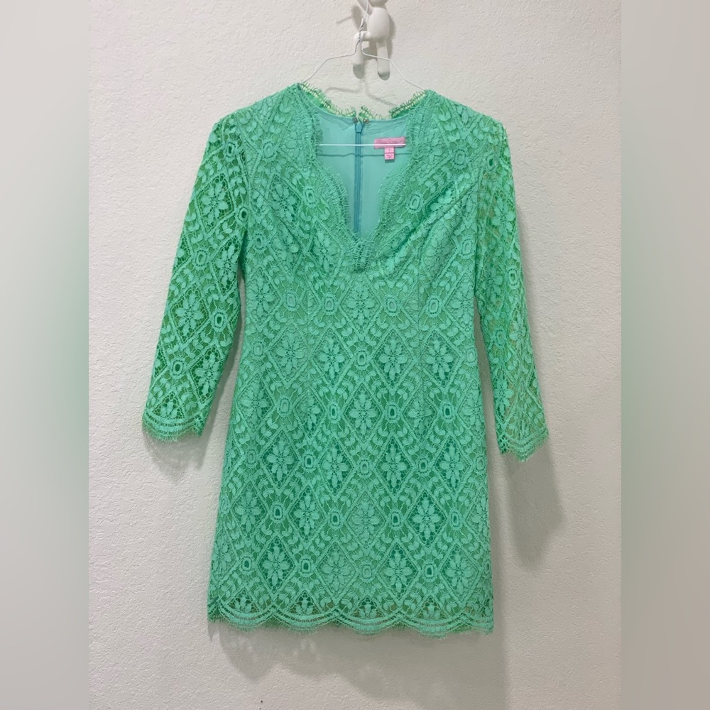Lilly Pulitzer Eyelet Keylime Mini Dress